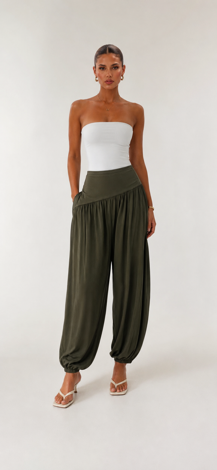 Olive Breeze Pants