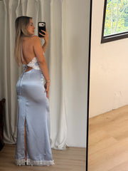 Celeste Satin Maxi Dress