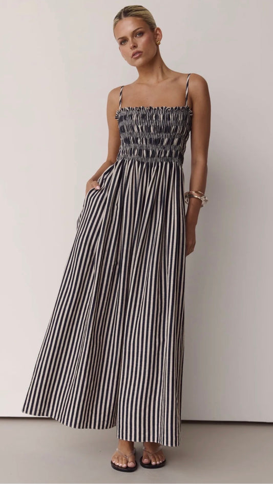 Stripes Maxi Dress