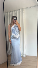 Celeste Satin Maxi Dress